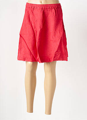 Jupe courte coupe évasée rouge LE BOUDOIR D'EDOUARD femme