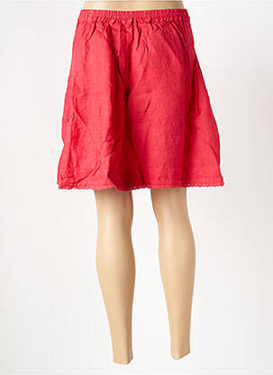Jupe courte coupe évasée rouge LE BOUDOIR D'EDOUARD femme