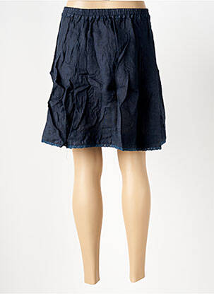 Jupe courte coupe évasée bleu LE BOUDOIR D'EDOUARD femme