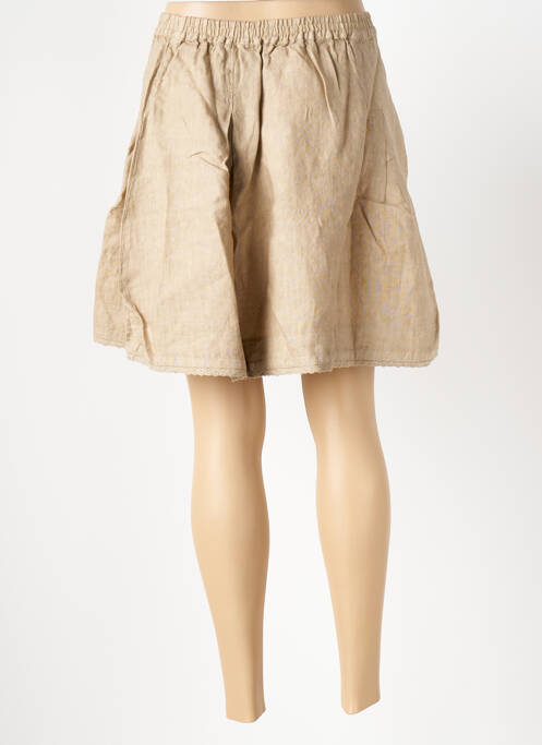 Jupe courte beige LE BOUDOIR D'EDOUARD pour femme