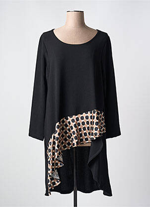 Tunique manches longues imprimé fantaisie noir G!OZE femme