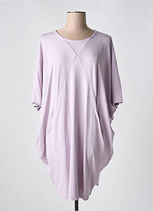 Tunique manches courtes tissage jersey violet ZHENZI femme
