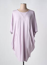 Tunique manches courtes tissage jersey violet ZHENZI femme