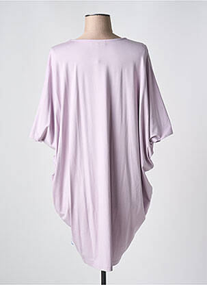 Tunique manches courtes tissage jersey violet ZHENZI femme
