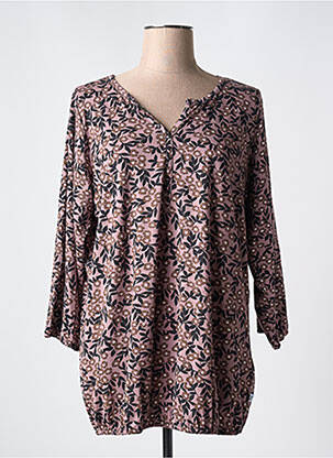 Tunique manches longues col v violet ZHENZI femme
