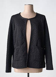 Veste casual col rond noir ZHENZI femme