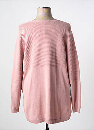 Pull coupe cintrée manches longues rose ZHENZI femme