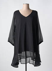 Tunique manches longues noir ZHENZI pour femme seconde vue