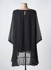 Tunique manches longues noir ZHENZI pour femme seconde vue