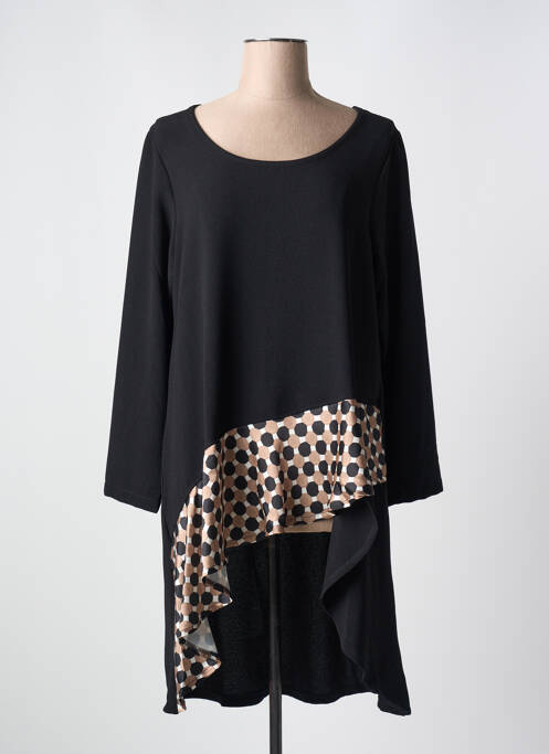 Tunique manches longues imprimé fantaisie noir G!OZE femme