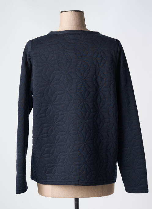Veste casual col rond bleu ZHENZI femme