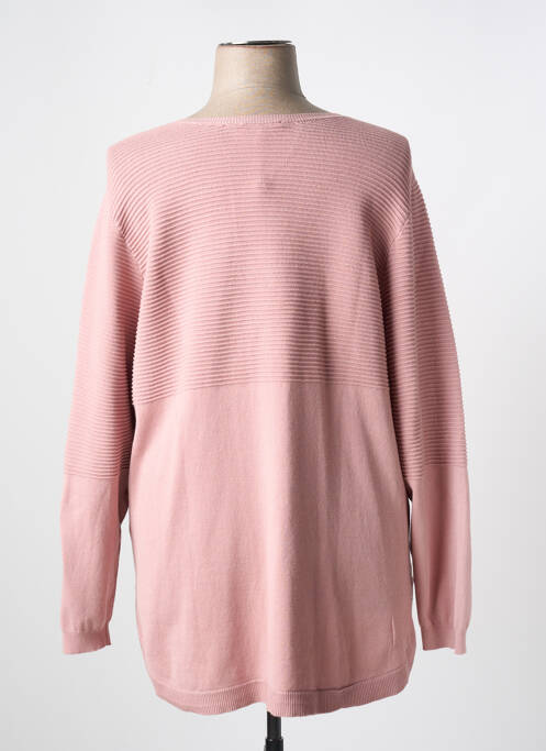 Pull coupe cintrée manches longues rose ZHENZI femme