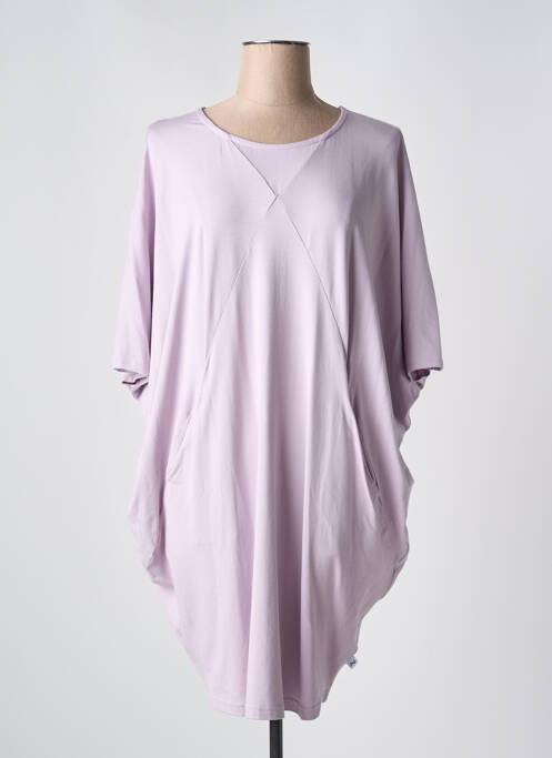 Tunique manches courtes violet ZHENZI pour femme