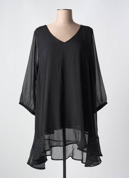 Tunique manches longues noir ZHENZI pour femme