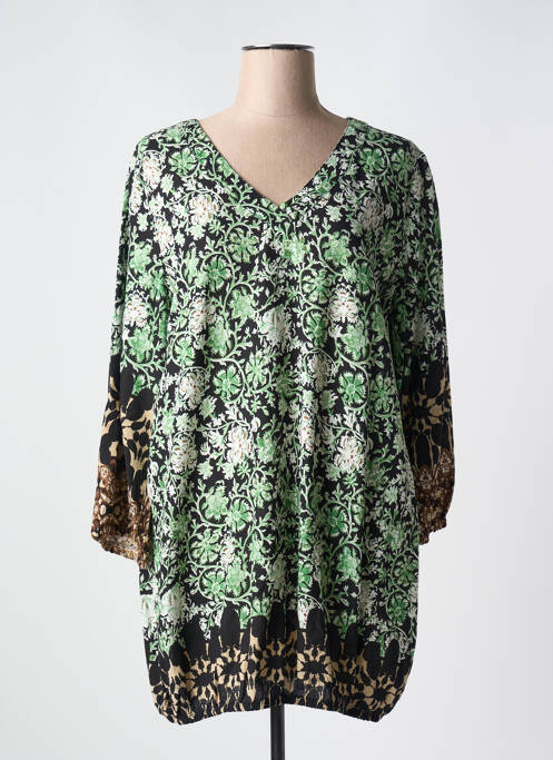 Tunique manches longues vert ZHENZI pour femme