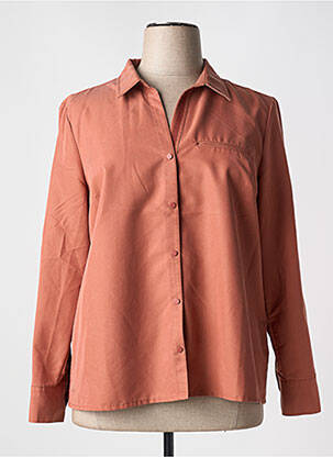Chemisier coupe cintrée manches longues orange DIANE LAURY femme