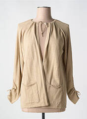 Gilet manches longues beige BARBARA LEBEK pour femme seconde vue