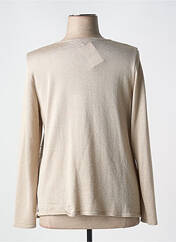 Gilet manches longues beige TELMAIL pour femme seconde vue