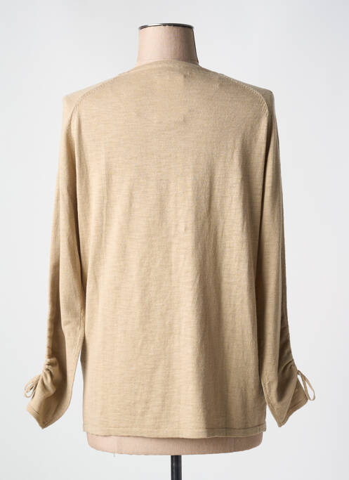 Gilet manches longues manches longues beige BARBARA LEBEK femme