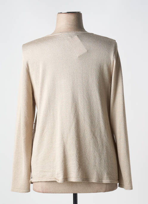 Gilet manches longues beige TELMAIL pour femme