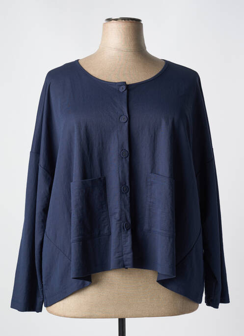 Gilet manches longues bleu G!OZE pour femme