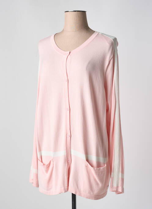 Gilet manches longues rose DIANE LAURY pour femme