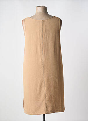 Tunique sans manche tissage crêpe beige G!OZE femme