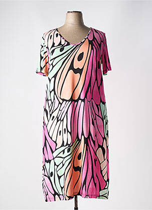 Robe mi-longue rose BELTY pour femme