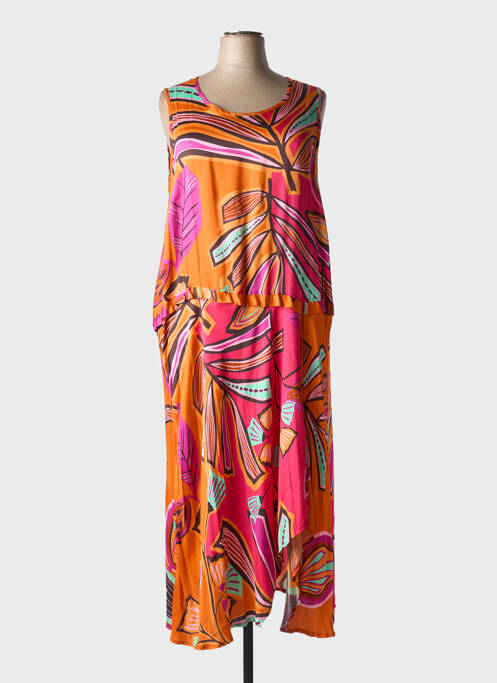 Robe longue orange G!OZE pour femme