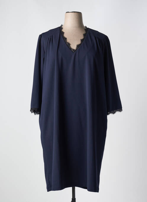 Robe mi-longue bleu OCTAVIE & LEONIE pour femme