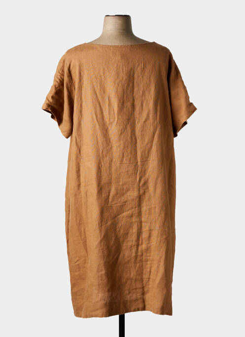 Robe mi-longue marron KOKOMARINA femme