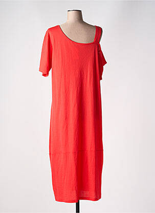 Robe longue manches courtes manches courtes rouge G!OZE femme
