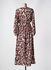 Robe longue marron CHRISTY pour femme seconde vue
