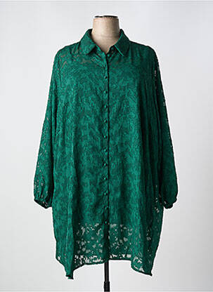 Robe mi-longue vert ZHENZI pour femme