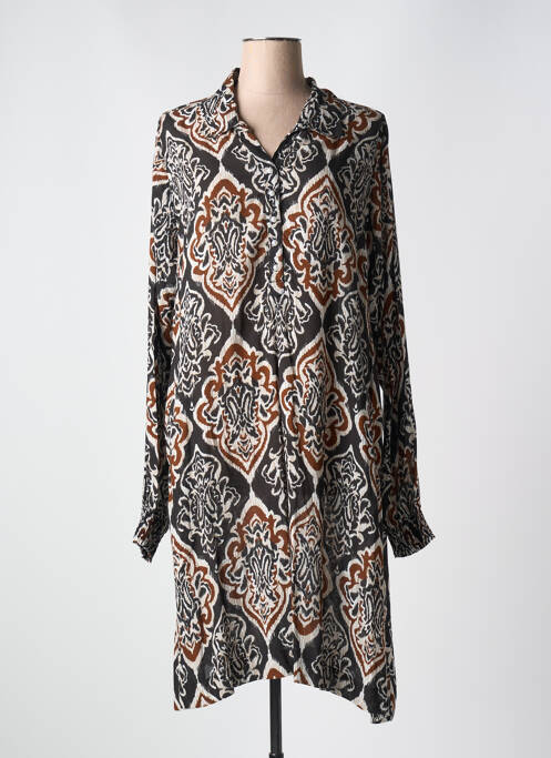 Robe mi-longue noir ZHENZI pour femme