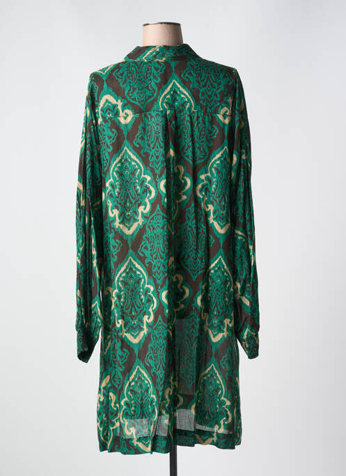 Robe mi-longue vert ZHENZI pour femme