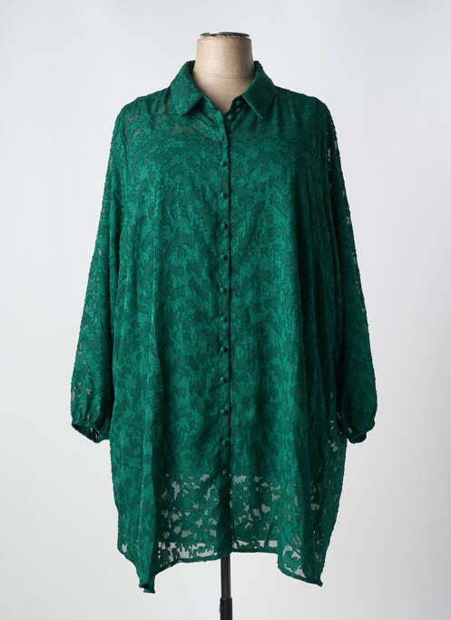 Robe mi-longue vert ZHENZI pour femme