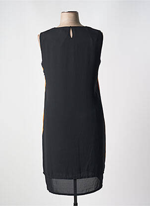 Robe mi-longue sans manche sans manche noir DIANE LAURY femme