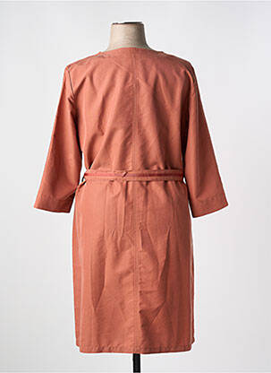 Robe pull col v manches 3/4 orange DIANE LAURY femme