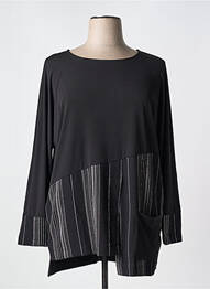 Top stretch manches longues gris KOKOMARINA femme