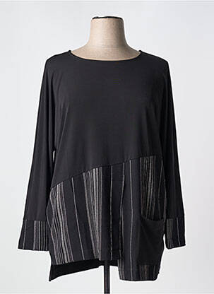 Top stretch manches longues gris KOKOMARINA femme