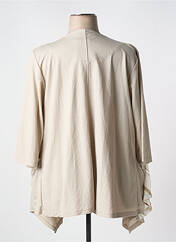Gilet manches longues beige G!OZE pour femme seconde vue