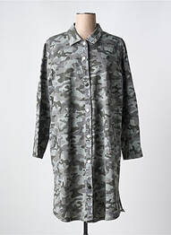 Veste casual coupe droite vert ZHENZI femme