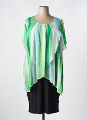 Robe mi-longue vert ZHENZI pour femme seconde vue