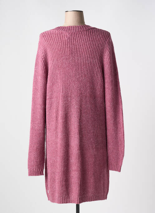 Gilet manches longues fermeture boutonnée sur le devant rose ZHENZI femme