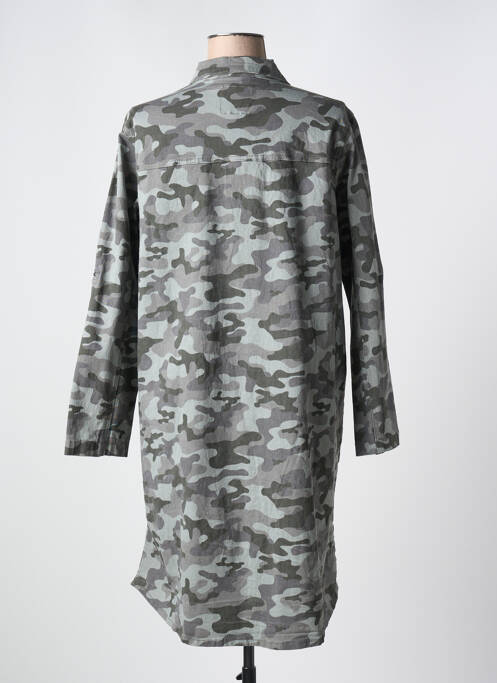 Veste casual coupe droite vert ZHENZI femme