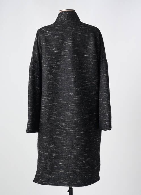 Manteau long noir KAKIE pour femme