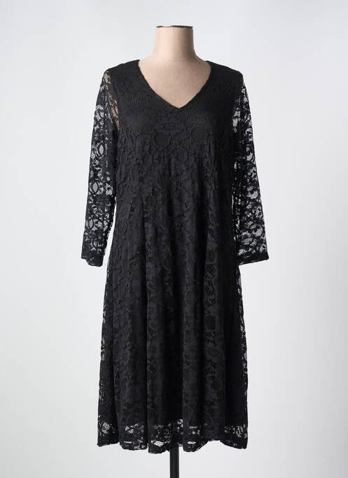 Robe mi-longue noir ZHENZI pour femme