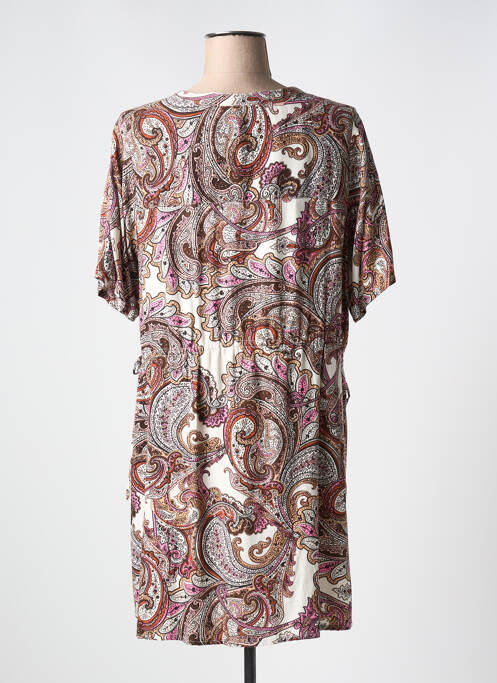 Robe mi-longue rose ZHENZI femme