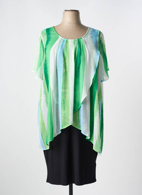 Robe mi-longue vert ZHENZI pour femme